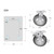 6 Inch Rubber Caster Wheels Heavy Duty Anti-Skid Swivel Casters 1653Lbs Silent Universal 360 Degree Rotation Ball Bearing Set of 4 (All Swivel,2 with Brake Lock, 2 Without)