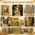 Weather Resistant Water Based Gold Paint, Gold Leaf Effect, Outdoor Gold Paint for Metal, Wood, Stone, Brilliant Shine, 5.29oz