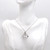 Paialco 925 Sterling Silver Outline Bunny Rabbit Pendant Necklace, White Gold Plating