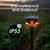 OUDAER Solar Outdoor Motion Sensor Alarm, 130dB Dog Barking & Gunshot Sound, 13 Sounds, Strobe Light, Support Recording, Keeps Unwanted Animals Away from Yard, Garden, or Farm