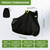 AAOWEEY Adult Tricycle Cover Heavy Duty 420D Waterproof, Electric Tricycle & Trike Protection for Outdoor Storage, Adult 3 Wheel Bike Cover Windproof UV Resistant All Weather Protection Black