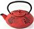 Japanese Antique 24 fl oz Red Fu Lu Shou Xi Chinese Cast Iron Teapot Tetsubin with Infuser F15354 ~ We Pay Your Sales Tax