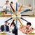 DYYTRm 22 Inch Mid-Century Style Metal Crystal Wall Clock