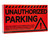 CDXHOME 100pcs Parking Violation Stickers - 5" x 8" Hard-to-Remove Towing Warning Labels for Private Parking Lot - Strong Adhesive Unauthorized Parking Decals for Illegal Vehicle Windows (Red)