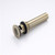 Delle Rosa Brushed Gold Bathroom Sink Drain Strainer,Grid Drain Strainer Assembly with Overflow for Bathroom Sink, Vessel Sink Drain Made of Brass