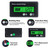 12V 24V 36V 48V Battery Capacity Indicator Golf Cart Voltage Meter with LCD Display Green Backlight, Waterproof Monitor Gauge Digital Voltmeter Testers for 3S-26S Lithium Battery&Lead-Acid Batteries