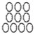 uxcell 10pcs 6810-2RS Bearing 50x65x7mm, Chrome Steel Double Rubber Seals Precision Bearing, Lubricated Deep Groove Ball Bearings, P6 (ABEC 3)