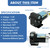 LAPPPLSP 110V Gasoline Oil Fuel Transfer Pump with Connection Cables