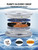 6 Pack Cat Water Fountain Filter & 6 Pack Pump Filter Sponges Replacement for [FN-W08L] and [FN-W06] - 6 Filters+1 ABS Shell+6 Sponges