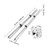 VEVOR Linear Rail, 2 Set SBR20-1000mm, Linear Slide Rail and 4 PCS SBR20UU Bearing Block Linear Slide Guide, for Automated Machines and Equipments