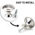 IFAMIO 30 Pack Kitchen Cabinet Knobs Round Cupboard Handles Stainless Steel Kitchen Cabinet Drawer Pulls for Cupboard Door Bedroom Bathroom Wardrobe Dresser Drawer