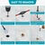 Zylorix One-Stop Pool Anchor Removal Tool Kit with 5 PCS Brass Pool Cover Anchors for Lock Inground Pool Cover, Anchor Replacement Tool Kit, Removal and Reinstall Anchors Tool Kit with Storage Box