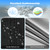 Holiwei 9x18 Ft Rectangular Pool Cover with Reflective Strips for Above Ground Pool, 420D Swimming Pool Cover for Rectangular or Oval Frame Pools, Solar Cover with Drawstring and Ground Nails
