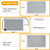 Enhon 3 in 1bathroom Heating Pad Set, Adjustable Temperature(32-147℉) and Time(0-24h) Mats, Heated Bath Rug with Memory Function, Waterproof Bathroom Mat, 22''x15.7'' (Memory Foam Bath Rug,Normal)