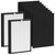 KJ03 Replacement Filter for Dhyala KJ03 Air Purifi-er for Home Large Room up to 3000Ft²,2pcs HEPA Filters and 8pcs Activated Carbon Pre-filters