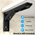 RedCall 24inch Floating Shelf Bracket,Garage Heavy Duty Folding Shelf Brackets,Wall Mounted Collapsible Shelf Bracket,Max Load 330lb,(Pack of 2, No Board)