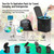 25 Portable Toilet Bags with 25 Poo Gels, 8 Gallon Leak-Proof Camping Toilet Waste Bags – Absorbent Gel Value Pack for Portable Potty, RV, Hiking, Travel, Outdoor Use