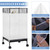 Trinkrittey Large Bird Cage Seed Catcher, 31 x 118 inches Adjustable Large Bird Cage Cover Elastic Band Mesh Cages Cover Skirt Nylon Mesh for Parakeet Parrot Cages
