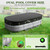 UIRWAY 12x24 FT Winter Oval Pool Cover with Reflective Strips
