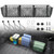 RED WOLF 3 Pocket Truck Bed Cargo Net for Toyota Ford Dodge GMC Chevy Silverado, Universal Pickup Mesh Storage Net 47.2" x 11.8" Stretchable Elastic Truck Bed Grocery Holder Net with 4 Ball Bungees