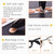 Soft Foam Nose Pads Self Adhesive Non-Slip Eyeglass Nose Pads, Thick Nosepads for Eyeglasses Sunglasses Glasses,8 Pairs,1.5MM Black and Nude