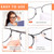 Soft Foam Nose Pads Self Adhesive Non-Slip Eyeglass Nose Pads, Thick Nosepads for Eyeglasses Sunglasses Glasses,8 Pairs,1.5MM Black and Nude