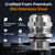 QILIPSU 4pcs 3/4" NPT 304 Stainless Steel Cable Gland Waterproof IP68 Metal Strain Relief Cord Grip Long Thread Cable Pass Through Wire Connector