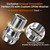 QILIPSU 4pcs 3/4" NPT 304 Stainless Steel Cable Gland Waterproof IP68 Metal Strain Relief Cord Grip Long Thread Cable Pass Through Wire Connector