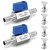 Josaton 2Pack 3/8" Hose ID Barb Mini Ball Valve with Clamps Kit