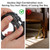 10 Pcs Bike Lock Cable with Combination - 4 Feet Coiled Preset 4 Digit Bicycle Lock, Heavy Duty Steel & PVC Anti Theft Cable for Bicycle, Scooter, Gate, Black 5/16 Inch Diameter
