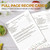 Recipe Binder with PU Leather Cover & 60 Plastic Sleeves, 8.5" x 11"