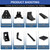 SeekLiny 2 Pack 4080 T Slot Aluminum Extrusion 300mm Black