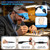 GUOUBUO Rechargeable Magnifying Glasses with Light 1.5X-5X,Magnetic Headset