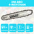 4 Pack 6 Inch Chainsaw Chains Replacement,1/4" LP Pitch .043" Gauge 37 Drive Links,Low Kickback Chain Blade for 6" Mini Chainsaws(6"37DL1/4"LP.043")