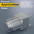 Bemonoc 6W AC 110V 150RPM Adjustable Variable Gear Reducer Motor with Speed Controller & Bracket for Industry