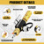 CraftyDream Dual Head HVAC Valve Core Remover Installer Tool and HVAC Service Wrench Set with Hex Bit Adapter, R22 R12 R407 R410 R404 R32 Adapters, Magnetic Tool Set Pick up Rod and Inspection Mirror