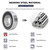 5 Pack 6307-2RS Double Rubber Seal Deep Groove Ball Bearings, Pre-Lubricated and Stable Performance and Cost Effective Ball Bearings (6307 RS)