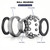5 Pack 6307-2RS Double Rubber Seal Deep Groove Ball Bearings, Pre-Lubricated and Stable Performance and Cost Effective Ball Bearings (6307 RS)
