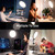 Uyled 10.5" Desk Ring Light with Stand 10-Level Dimmable LED Key Light with Phone Holder, Stable Zoom Lighting for Computer Video Calls Conference Recording Streaming Home Office Podcast Photography