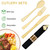 400 PCS Pre Rolled Cutlery Sets, Premium Gold Plastic Flatware Set Wrapped in Black Napkin, Disposable Cutlery Set with 100 Forks, 100 Knives, 100 Spoons, 100 Napkins for Wedding, Party, Dinner