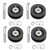 Roofing Lift Ladder Hoist Parts, 90040 Carriage Wheel Kit for TranzSporter