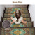 sarben 8"x30" Non Slip Stair Treads for Wooden Steps 15 Pack, Amber Cyan