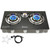 BesNerg Propane Stove 3 Burner Gas Stove 32000 BTU Auto Ignition Tempered Glass LPG Cooktop with CSA Hose for Outdoor Cooking, Emergency