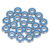 uxcell 20pcs 626-2RS Miniature Deep Groove Ball Bearings 6x19x6mm Double Sealed Bearings (Blue) for Electric Motor, Home Appliances, Machinery, P6 (ABEC 3)
