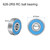 uxcell 20pcs 626-2RS Miniature Deep Groove Ball Bearings 6x19x6mm Double Sealed Bearings (Blue) for Electric Motor, Home Appliances, Machinery, P6 (ABEC 3)