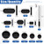 Glarks 43Pcs 10 Size Oval and Round Rubber Grommets Set, Double Sided Oval and Round Rubber Hole Plug Wire Protection Firewall Hole Plug with 1Pc Retractable Knife for Wire, Plug, Plumbing