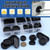 Glarks 43Pcs 10 Size Oval and Round Rubber Grommets Set, Double Sided Oval and Round Rubber Hole Plug Wire Protection Firewall Hole Plug with 1Pc Retractable Knife for Wire, Plug, Plumbing