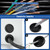 Glarks 43Pcs 10 Size Oval and Round Rubber Grommets Set, Double Sided Oval and Round Rubber Hole Plug Wire Protection Firewall Hole Plug with 1Pc Retractable Knife for Wire, Plug, Plumbing