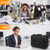 Fireproof File Organizer with Lock, Hard Expanding Document Organizer with 13 Pockets Accordion File Folder, Zipper and Labels, Portable Office Home Travel Safe Storage for Important Documents, Files