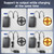 Rapthor Rechargeable 12V 6500mAh / 5V 13000mAh DC Output Battery Pack